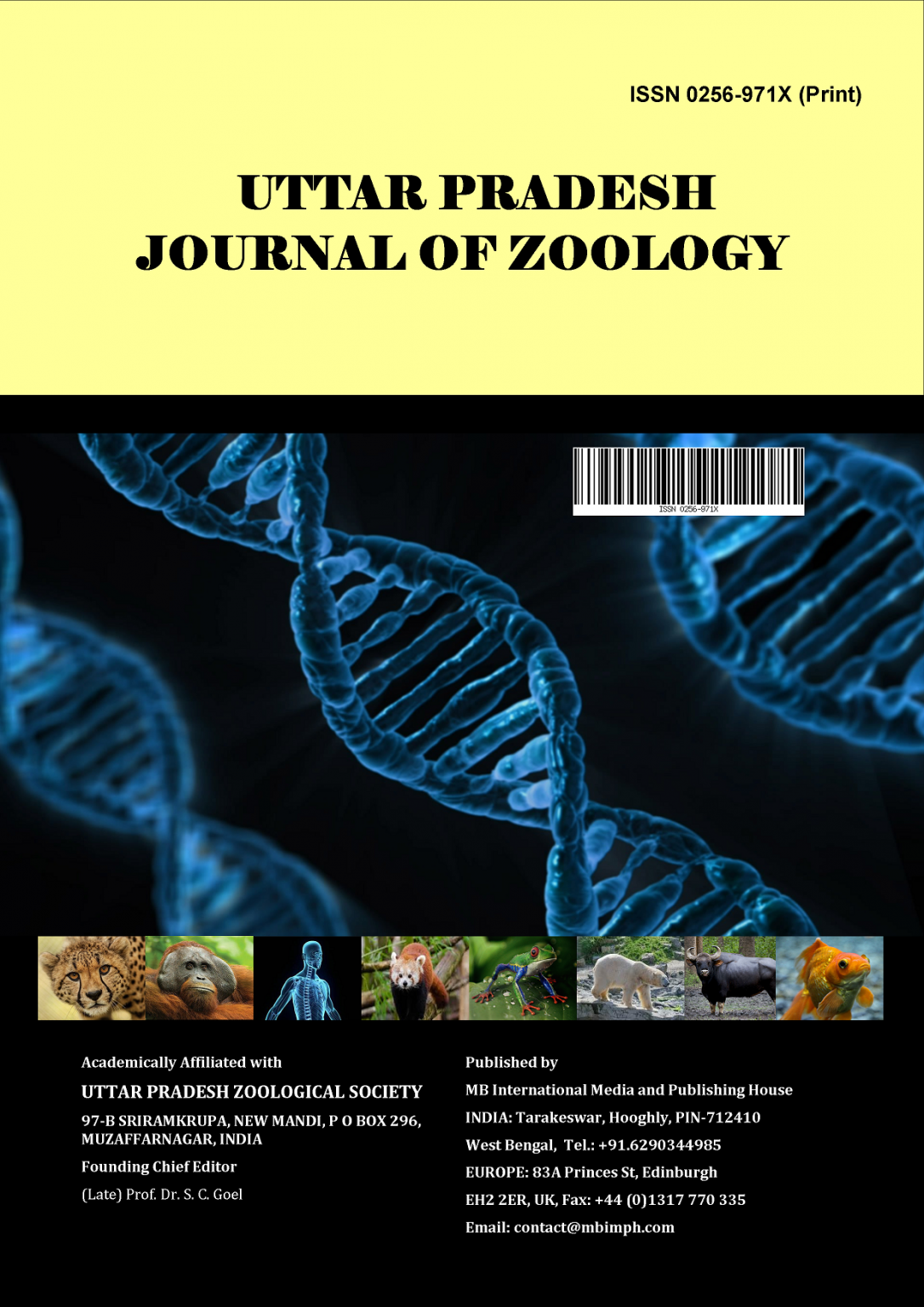 UTTAR PRADESH JOURNAL OF ZOOLOGY – UTTAR PRADESH ZOOLOGICAL SOCIETY